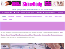 Tablet Screenshot of myskinandbodysolutions.com